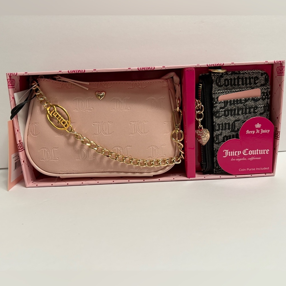 Juicy Couture Pink Crossbody Bag gift  Set